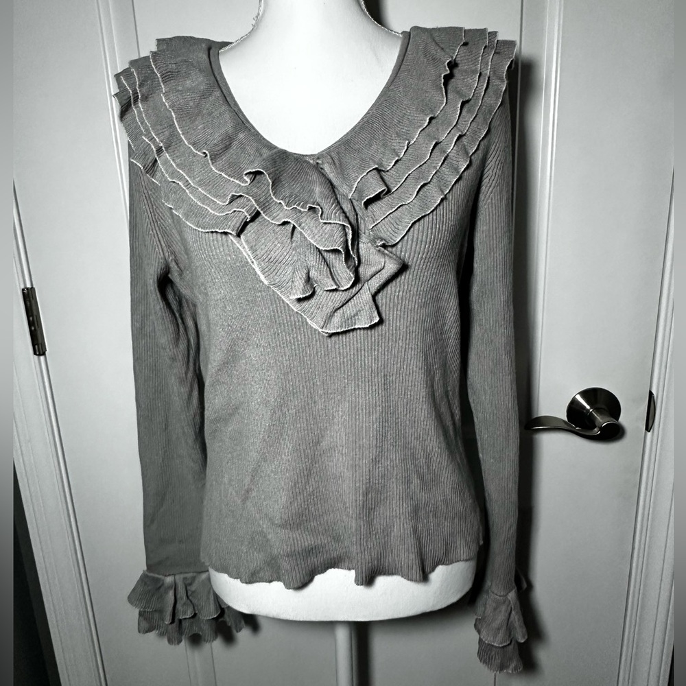 Forenza Vintage Ruffle Sweater